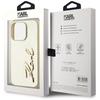 Etui do iPhone 15 Pro Max Karl Lagerfeld Wrinkled Metal Signature Złote