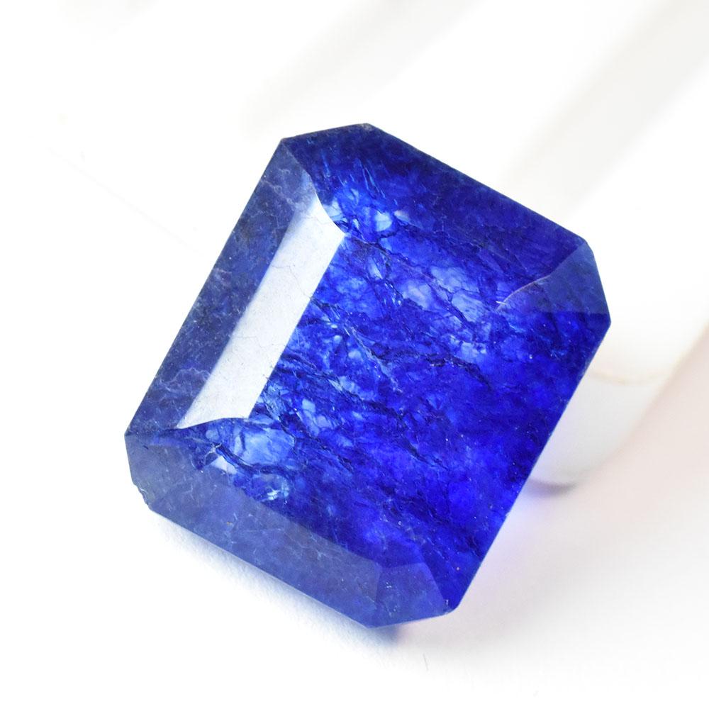 Natural Quality Blue Sapphire 13.15 ct Emerald Loose Gemstone for Jewelry Making and Gem Collections