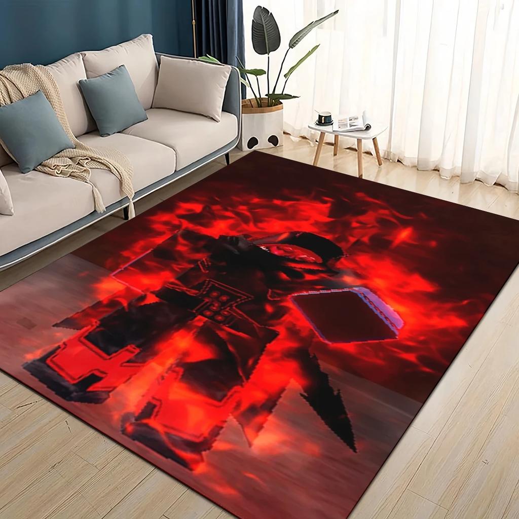 3D B-Blox Fruit 27 Style New Cartoon Carpet Rug for Living Room Bedroom Home Sofa Decoration,Kids Play Non-slip Floor Mat