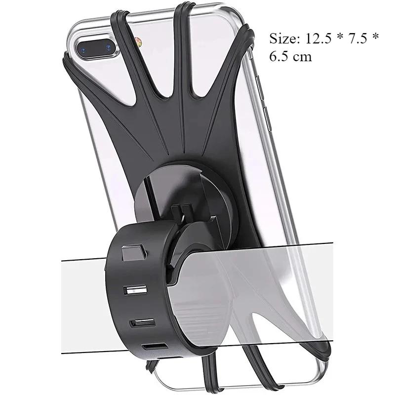 Bicycle Handlebar Holder, Bicycle Phone Holder GPS Phone Holder Silicone Motorcycle Bike