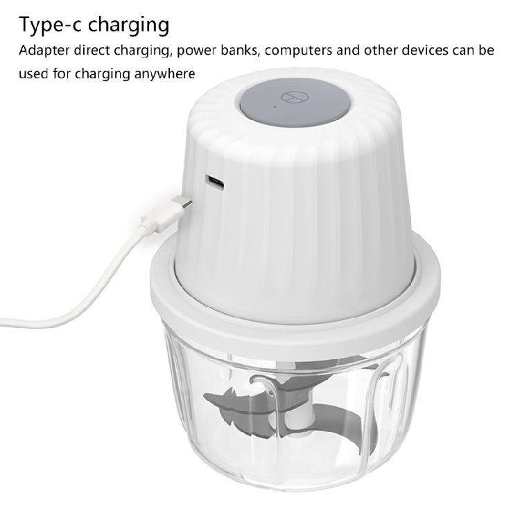Electric Garlic Chopper Cordless Mini Food Processor Multipurpose Kitchen Tool Ideal for Chopping Onions and Meat