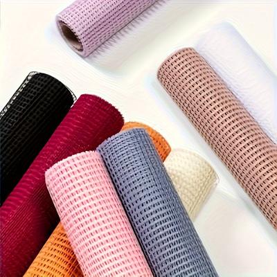 1 Roll Hollowed Out Square Mesh Flower Bouquet Flower Packaging Handmade DIY Material Wrapping Paper Scrapbook Decorative Bouquet Supplies