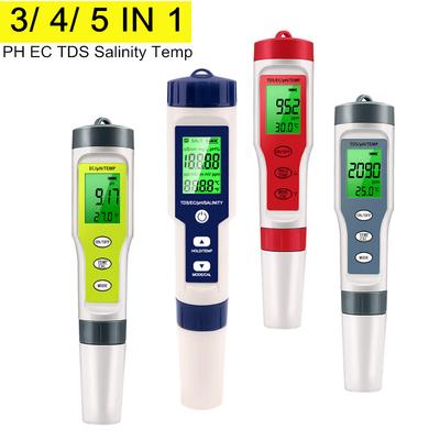 Digital Water Quality Monitor Tester TDS PH Meter PH/TDS/EC/Temperature Meter  for Pools Drinking Water Aquariums