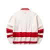 Anta Good Things Happen Series Striped Letter Cardigan Loose Knit Sweater Women Tops Corn-White 162518739-2