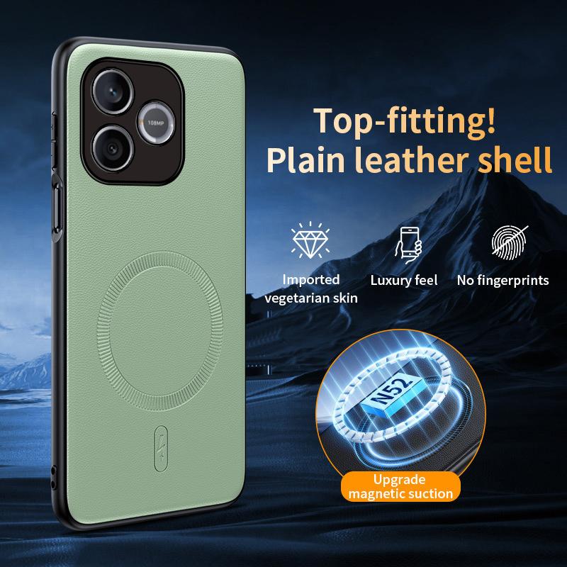 Dünne Textur Leder Handyhülle Für Honor 600 Lite Magnetisch Kabelloses Laden PC+TPU Rückseite Stoßfänger Für Honor 600 Lite