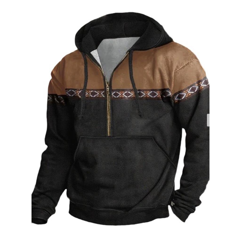 Men  Leisure  Fashion  Hooded Hood  Zipper  Hoodie