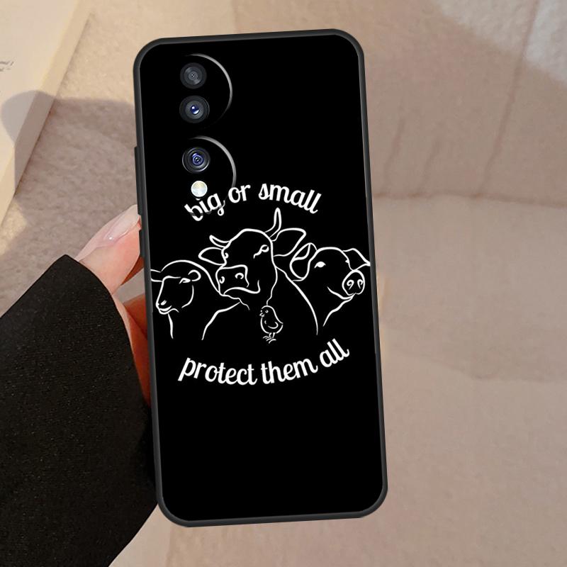 Vegan Inspiration For Honor Magic V5 5 6 7 Pro Case For Honor 200 400 Lite 50 70 90 X8a X8b X9a X9b X9c Cover