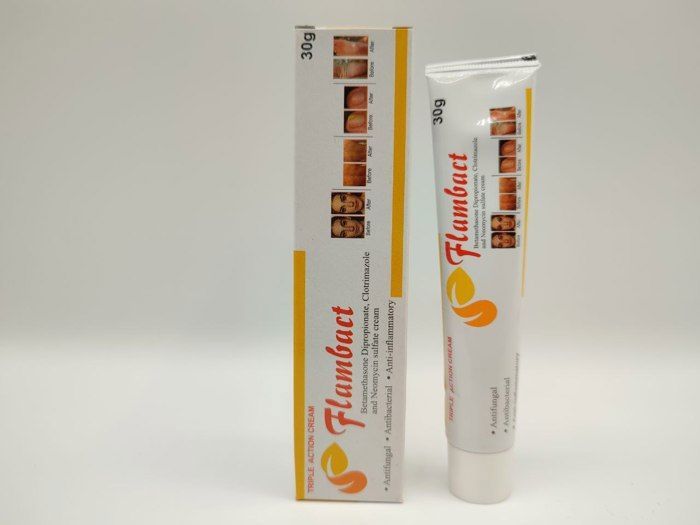 Crème anti fongique - Flambact - Tube - Anti bactérien - Anti inflammatoire - Sans parfum
