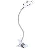 USB LED Desk Lamp with Clamp Flexible Gooseneck Clip On Book Light for Reading for Nail Beauty Salon Lash Extension