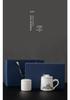 Jade White Porcelain Tea Cup with Water Separator - Large Capacity, Personal Use, High-End Office Mug for Tea Brewing
