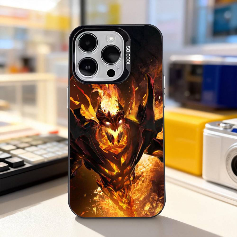 

D-Dota 2 Игра Крутой Для iPhone 11,12,13,14,15,16,17,Pro,Max,Plus,E,Air,Mini Чехол для телефона IMD Матовый Черный iPhone17