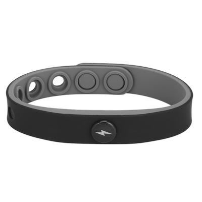 Armband mit negativen Ionen Erhöht Energie Entfernt Statik Elastisches Silikon Sportarmband Schwarz