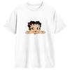 Bettys Boop T Shirt Summer Pure Cotton T Shirts For Unisex Design Tshirt Short Sleeve Street Style Clothes