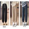 Fleece-Lined Lambswool Cuffed Sports Pants - 2026 Autumn/Winter Warm Windproof Slim Fit Cotton Pants