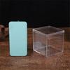 4Pcs Durable Candy Box Multiple Uses PS Transparent Cube Compact Portable Lid Case Organizer Container for Wedding