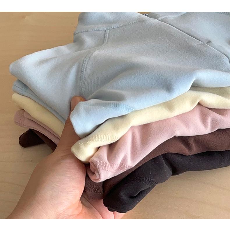 Children's 2025 Spring/Autumn Boys' Solid Round Neck Sweatshirt & Girls' Fashionable Korean-Style Shirt