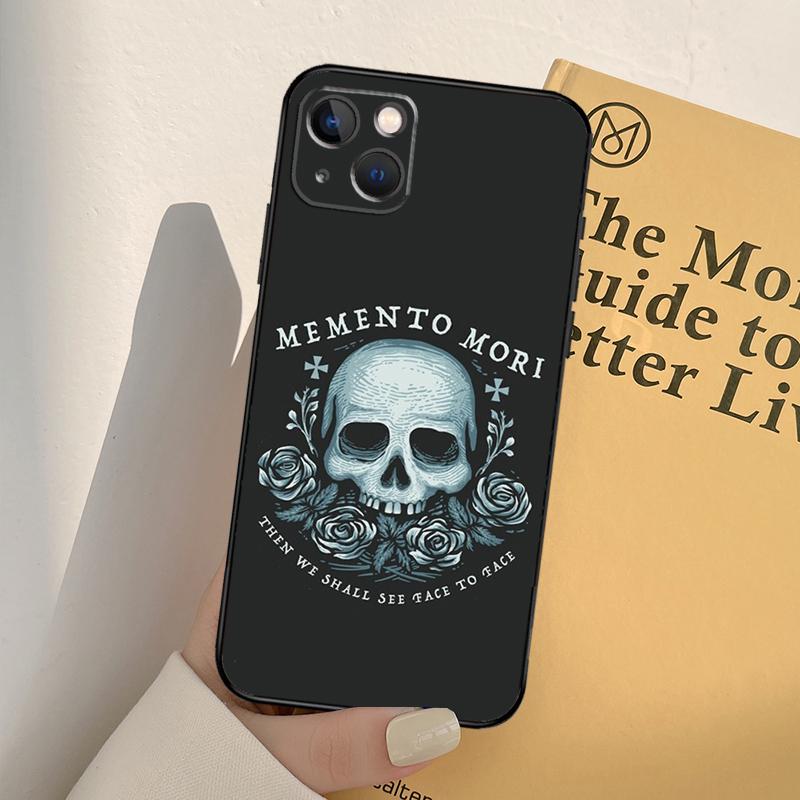Memento Mori Phone Case For iPhone 16 14 13 12 11 15 Pro Max 13 12 mini XR 16e 15 16 Plus Full Cover