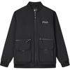 Casual Outdoor Multi-Pocket Zipper Jacket Men Jackets Black F11M349916F-BK