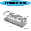 2 Piece Transparency Bathroom Desktop Storage Rack for Small Bottles Acrylic 3 Slot Cosmetic Perfumes Display Stand