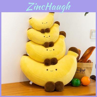 Süßes Bananen-Stofftier mit kurzem Flor Weicher Stoff Für Kinderzimmer-Dekoration