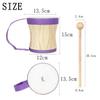 IRIN Indian Drum Wooden Hand Drum Sheepskin Drums with Drumsticks Pro Percussion Instruments for Children's As Gifts