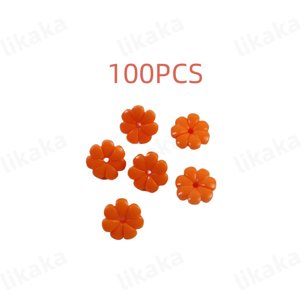 100PCS MOC Colorful Flower Building Blocks DIY Beautiful Gardens Bricks Toys City Tree House Scene Plants Accessories for Girls