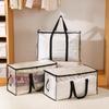 Large Clear Clothes Storage Bag Waterproof Quilt Organizer Reinforced Handles Dual Zipper Dustproof Foldable Wardrobe Sort Box