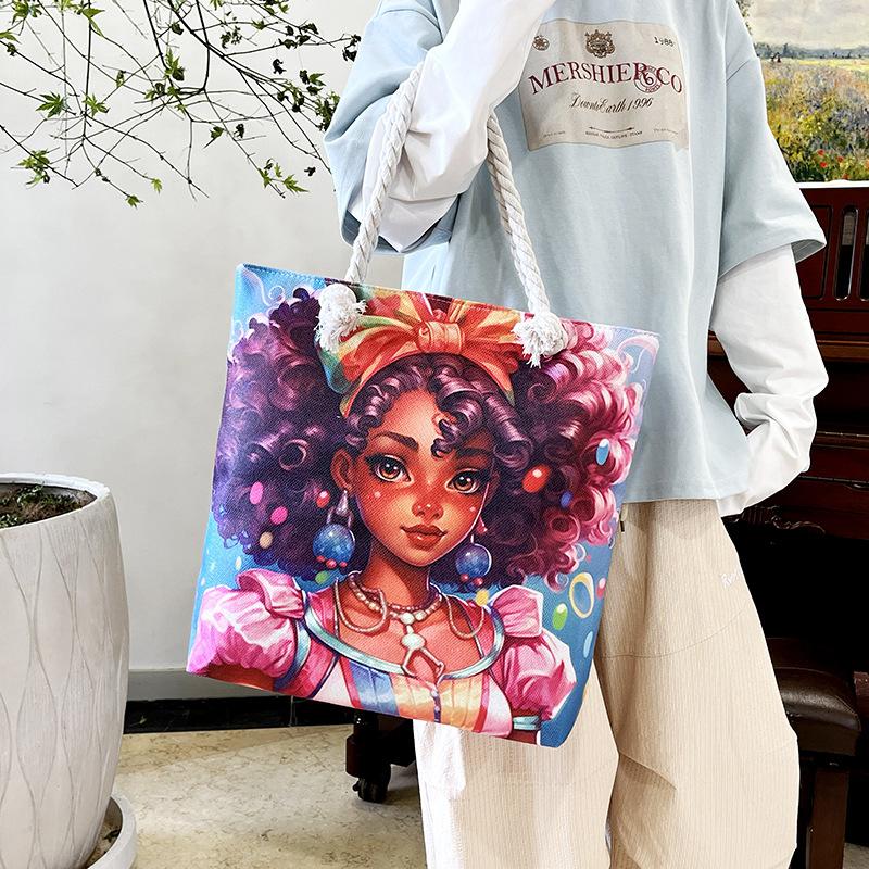 Single-shoulder Bag Women's Bag Hand-held Student Shopping Bag