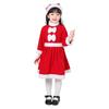 EnjoIt Santa Cosplay Costume for Christmas Costume for Thickened Dress with Sizes Girls, Kindergarten, Recitals, Fluffy, Warm, Hat, 90/100/110cm