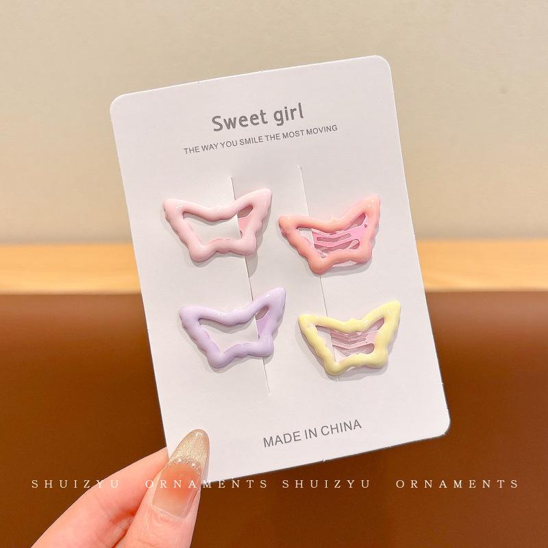 Dopamine Color Bangs Hair Clip Sideburns for Kids & Women - Duckbill Hairpin Headwear