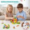 Rabbit Micro Building Blocks Mini Bricks Animal Bunny Model DIY Educational Puzzle Toys for Children Easter Birthday Gifts kids