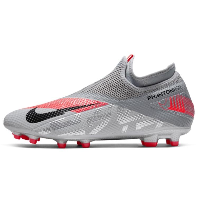 Nike Phantom Vision 2 Academy DF MG Metallic Grey Crimson Men s CD4156-906 EU 42