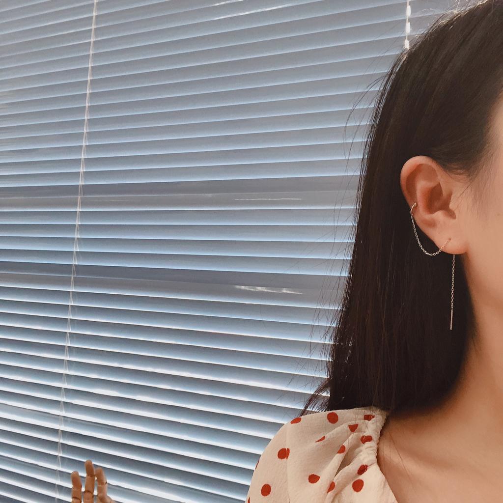 925 Sterling Silver Cuff Chain Earrings Wrap Tassel Earrings for Women Crawler Earrings Simple Dainty Jewelry Gifts for Mom