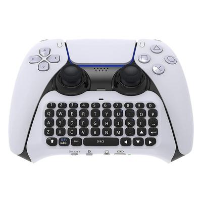 Tragbare kabellose Bluetooth-Tastatur für PS5, wiederaufladbare Handheld-Controller-Grifftastatur, Controller-Tastatur geeignet für Playstation 5-Controller