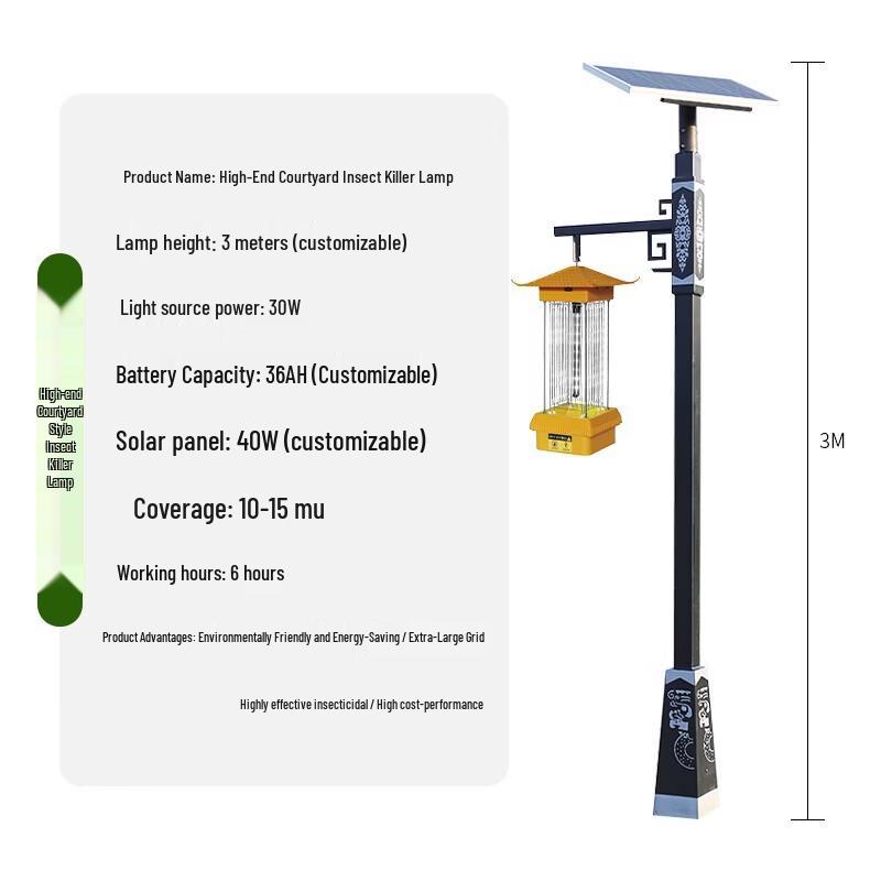 Outdoor Solar Insect Killer Lamp