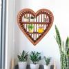 M-Modern-Home Decor Display Shelf Wall Mounted Heart Shelf Wall Shelf Display Shelves Heart Shaped Shelf