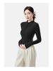 Autumn & Winter Women's Antibacterial Slimming V-neck Stand Collar Long Sleeve Thermal Top