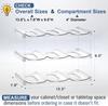 3 Tier Stackable Water Bottle Organizer Holder Clear Cup Tumbler Rack for Cabinet Countertop Fridge Pantry Holds 9