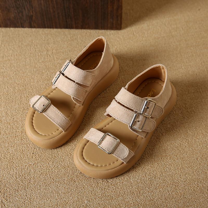 

Женские сандалии, новые летние модели на плоской подошве и толстой подошве, с юбками, с открытым носком, не утомляют ноги, летняя обувь на мягкой подошве 35