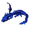 3D Printed Winged Dragon Articulated Dragon Fidget Toy with Horns Dragon Model with Flexible