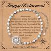 Trendy Navigation Themed Bracelet Silver Tone Stainless Steel Resin Lightweight For Exploration And Casual Outings