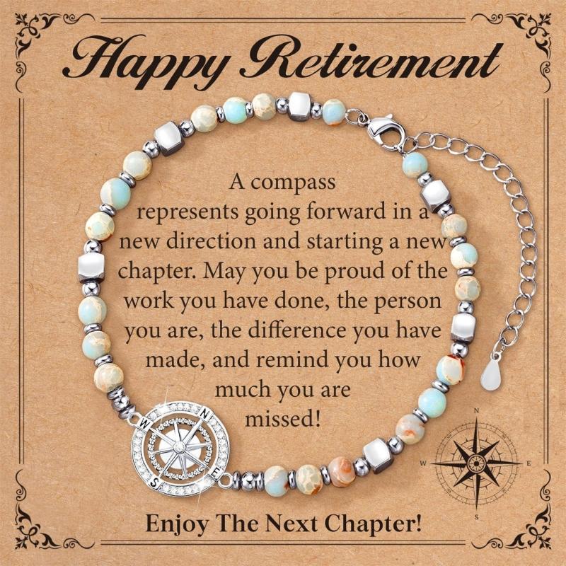 Trendy Navigation Themed Bracelet Silver Tone Stainless Steel Resin Lightweight For Exploration And Casual Outings