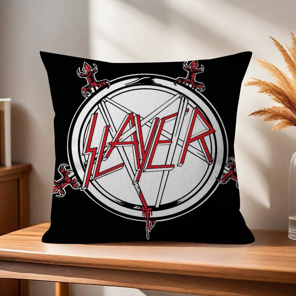 Classic Band Slayer Pillowcase Toon Gift Cushion Cover Bedroom Home Sofa Chair Seat Decor Pillow Case