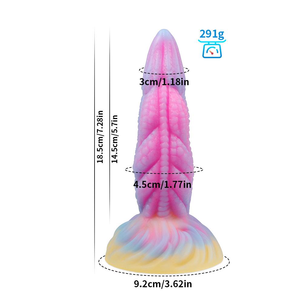 Fantasy Dragon Luminous Anus Stopper Tentacles Suction Cup Rear Court Stopper Soft Rubber Alien dildo Male Female Universal Masturbator Sexual Use