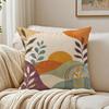 Colorful Boho Painting Art Pillow Case Organic Short Plush Cushion Covers Breathable Washable WrinkleResistant