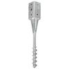 Ground Spikes (2 Pcs) Silver 10*10*57 Cm Galvanized Steel