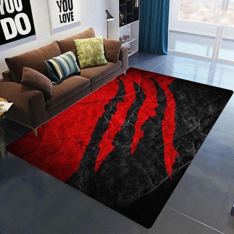 Tappeto con Graffi Scuri per Soggiorno, Camera da Letto, Comodino, Tappetino per Pavimento, Tappetino per Ingresso Casa, Antiscivolo, Lavabile per Cucina