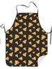 Fun Pizza Slice Pattern Apron for Adults - Retro Style, Durable Polyester - Great for Chefs, Waiters, and Grilling Enthusiasts