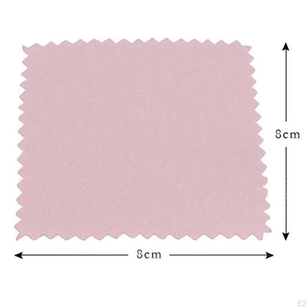 Pack Jewelry Cleaning Polishing Cloth, Square ,Lightweight Soft Napkins Maintenance Cloth for