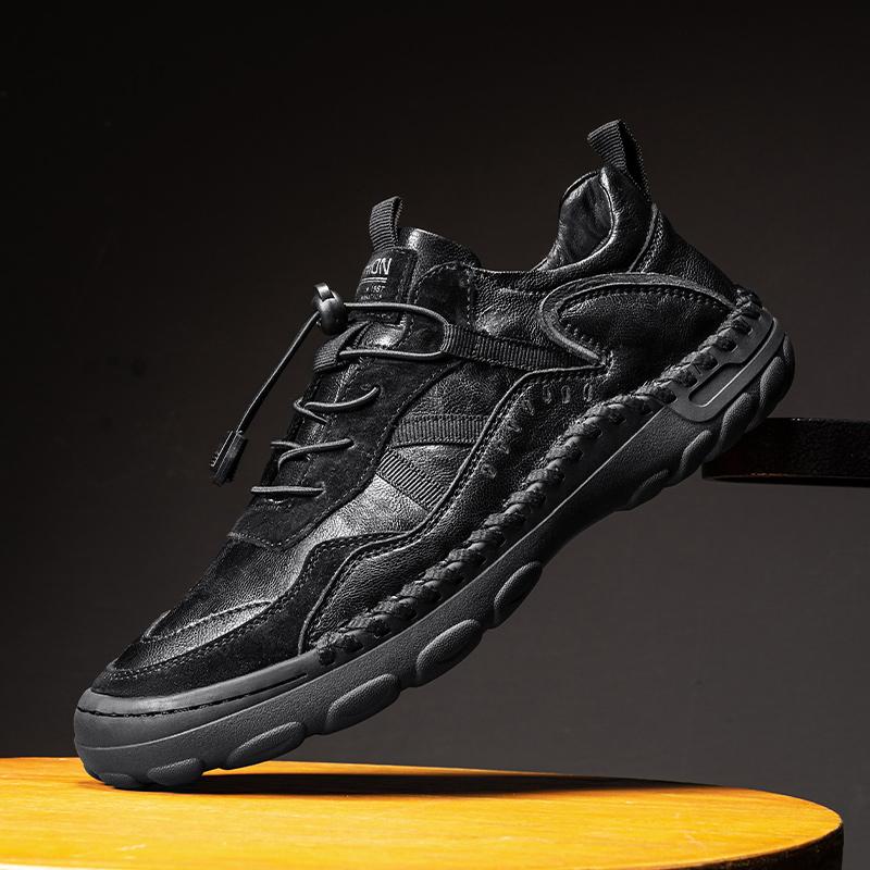 Handmade Men's Casual Shoes Comfortable And Breathable Moccasins Men Outdoor Flats Shoes